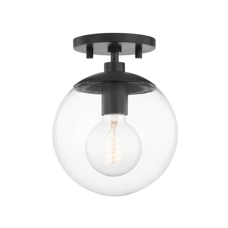Meadow Glass Semi Flush Mount