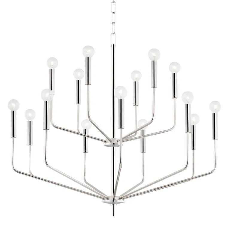 Aneyda 15 Light Metal Dimmable Chandelier
