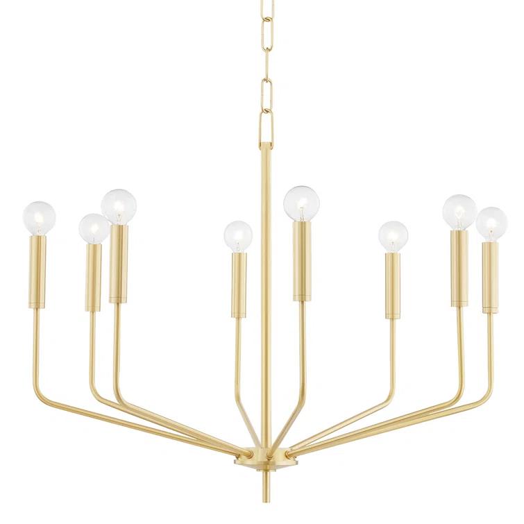 Mitzi Bailey 8 - Light Chandelier in  Aged Brass