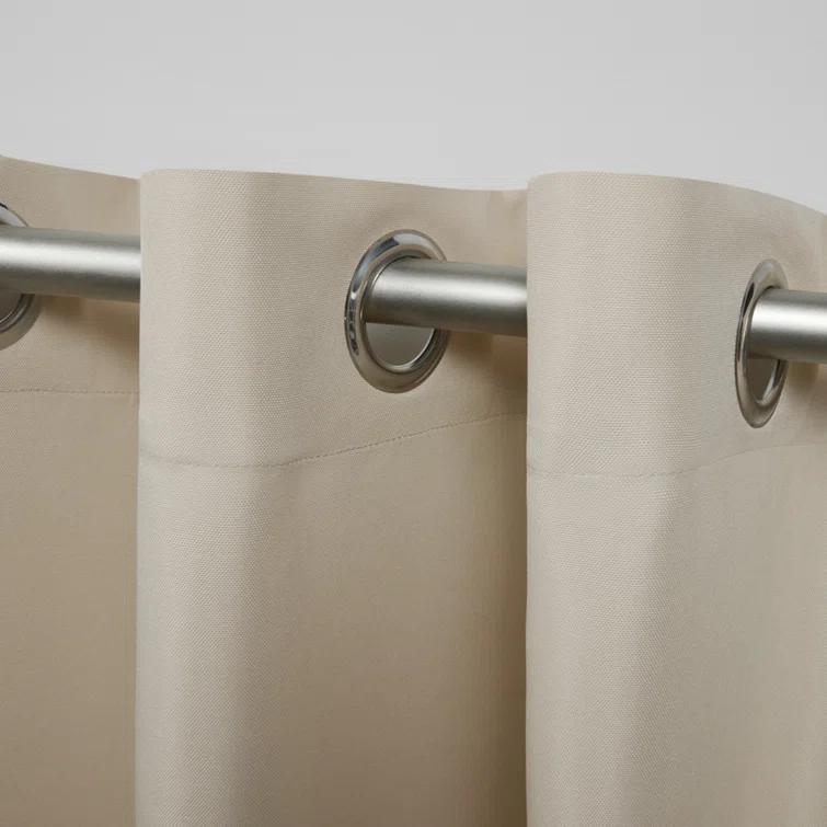 Cabana Solid Heavyweight Indoor Outdoor Curtains