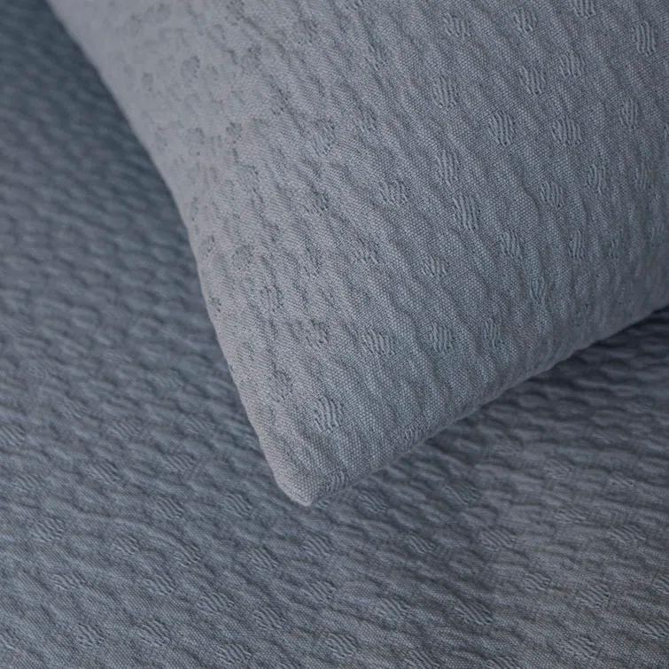Bubble Matelasse Modern & Contemporary Cotton Geometric Shapes Coverlet Set