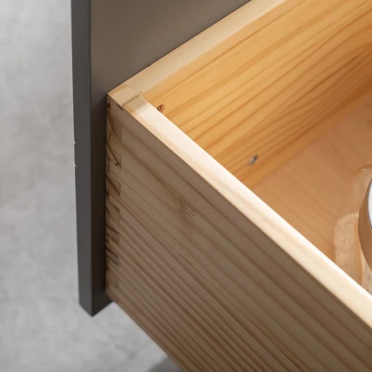 Atencio 36'' Single Bathroom Vanity with Engineered Stone Top