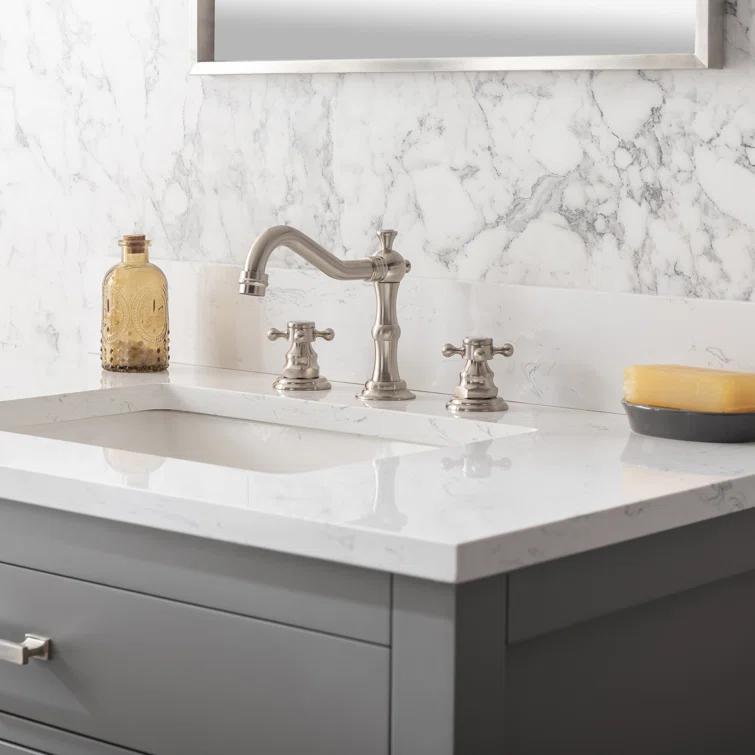 Atencio 36'' Single Bathroom Vanity with Engineered Stone Top