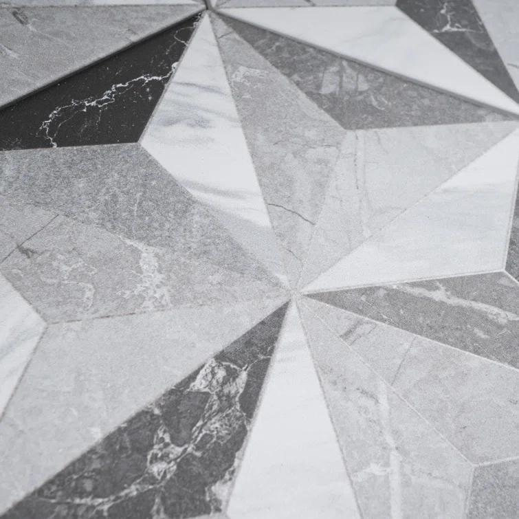 Iris 7.7" x 8.9" Porcelain Patterned Wall & Floor Tile
