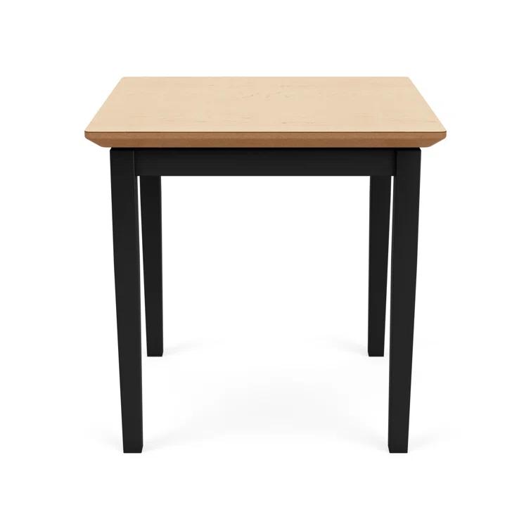Lenox Steel Waiting Reception End Table Metal Frame 20x20" High Pressure Laminate Top
