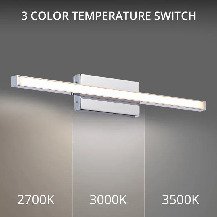 WAC Lighting Parallax 18" LED 3000K 1-Light Aluminum Wall Sconce in Chrome