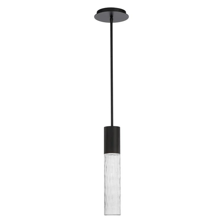 dweLED Sleek 1 - Light Black LED Single Pendant