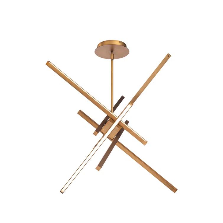 Aged Brass 29" LED Indoor/Outdoor Pendant Light