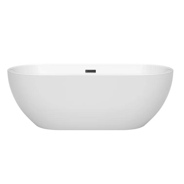 Brooklyn 67'' x 30'' Freestanding Soaking Acrylic Bathtub