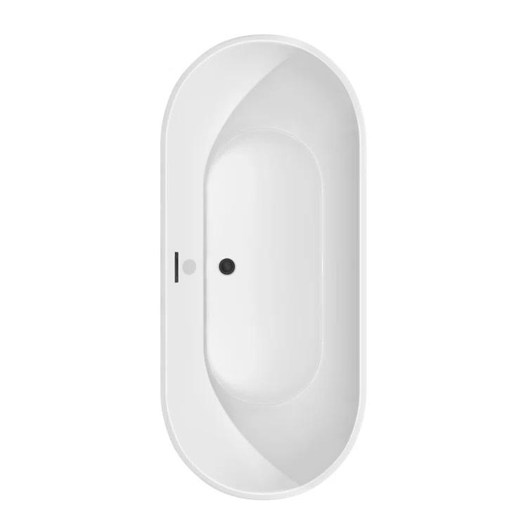 Brooklyn 67'' x 30'' Freestanding Soaking Acrylic Bathtub