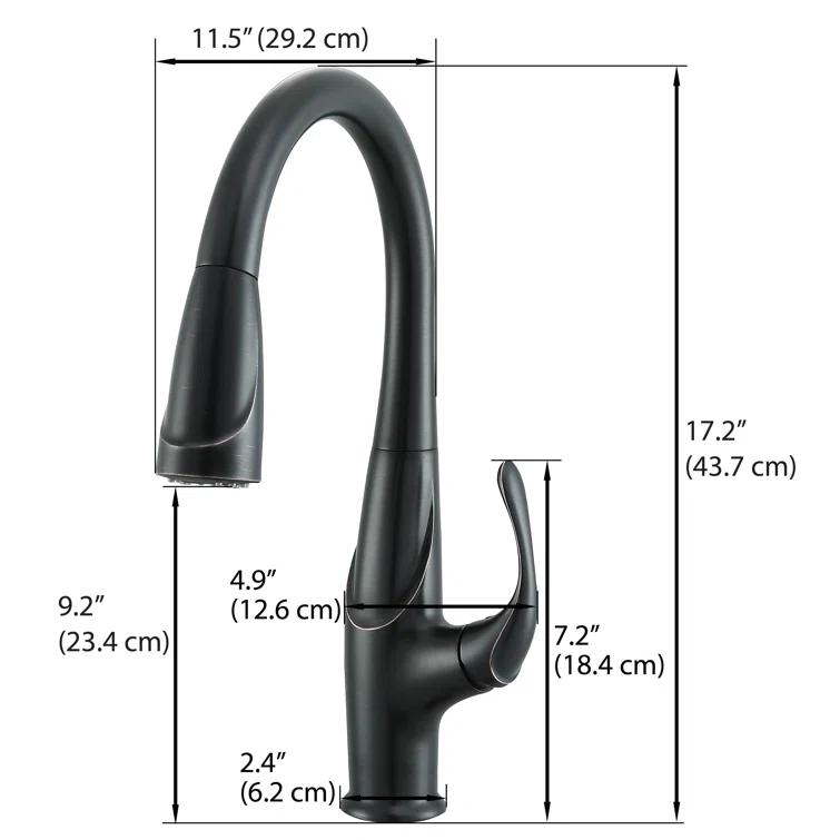 Ancona Eliya Pull Down Kitchen Faucet
