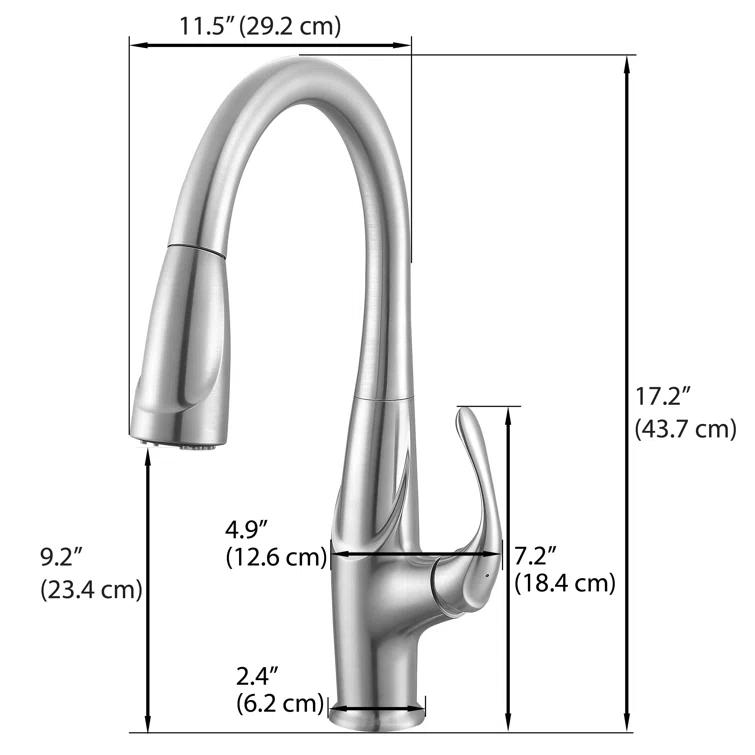 Ancona Eliya Pull Down Kitchen Faucet
