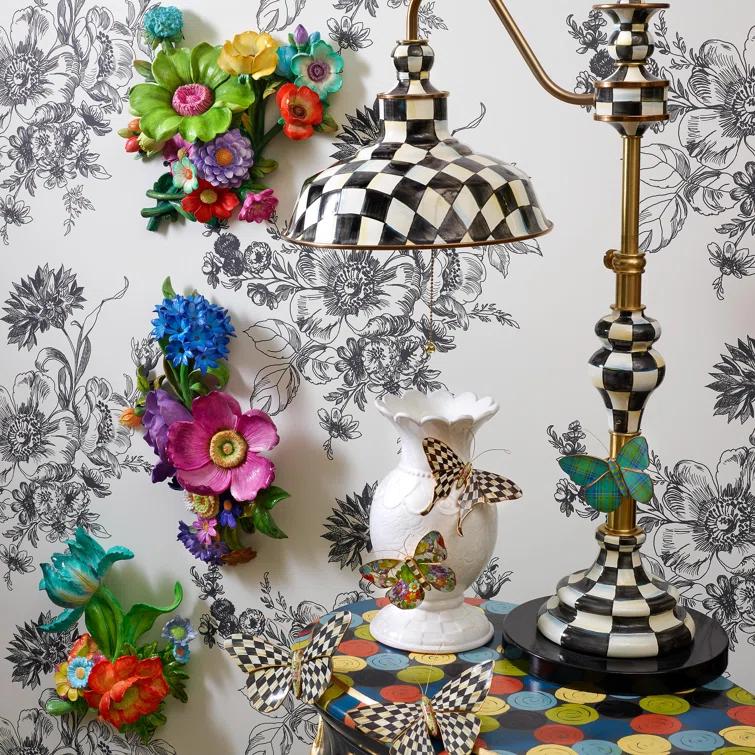 MacKenzie-Childs Courtly Check® Butterfly Duo Wall Decor 2 - Piece Set