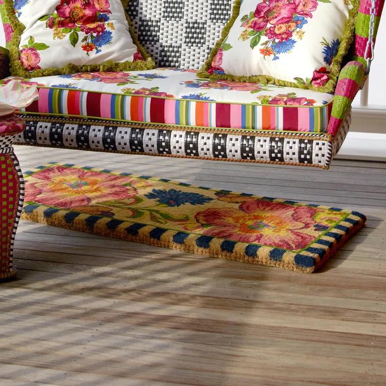 MacKenzie-Childs Flower Market Double Door Entrance Mat