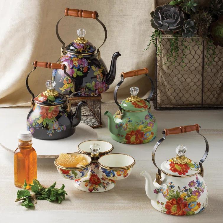 Flower Market 2 Quart Tea Kettle