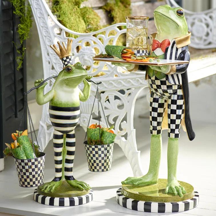 MacKenzie-Childs Fergal the Frog Butler Figurine/Sculpture