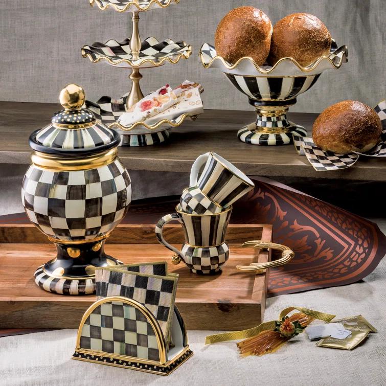 Courtly Check® Ceramic Three Tier Sweet Stand