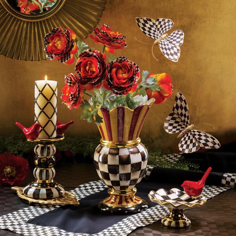 MacKenzie-Childs Courtly Check® Butterfly Duo Wall Decor 2 - Piece Set