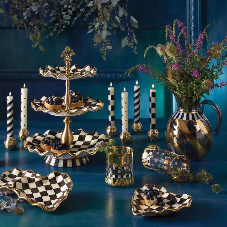 Courtly Check® Ceramic Three Tier Sweet Stand