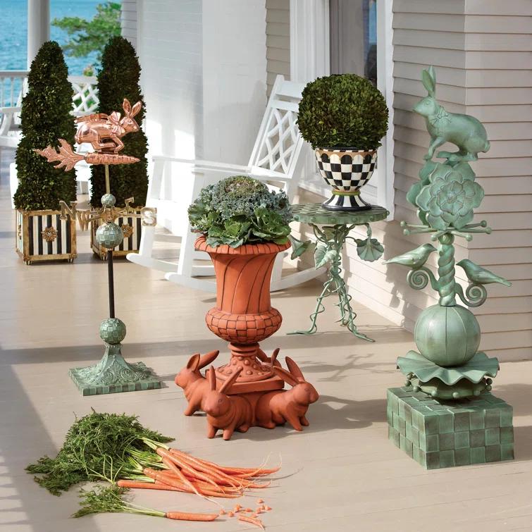 MacKenzie-Childs Rabbit Garden Totem