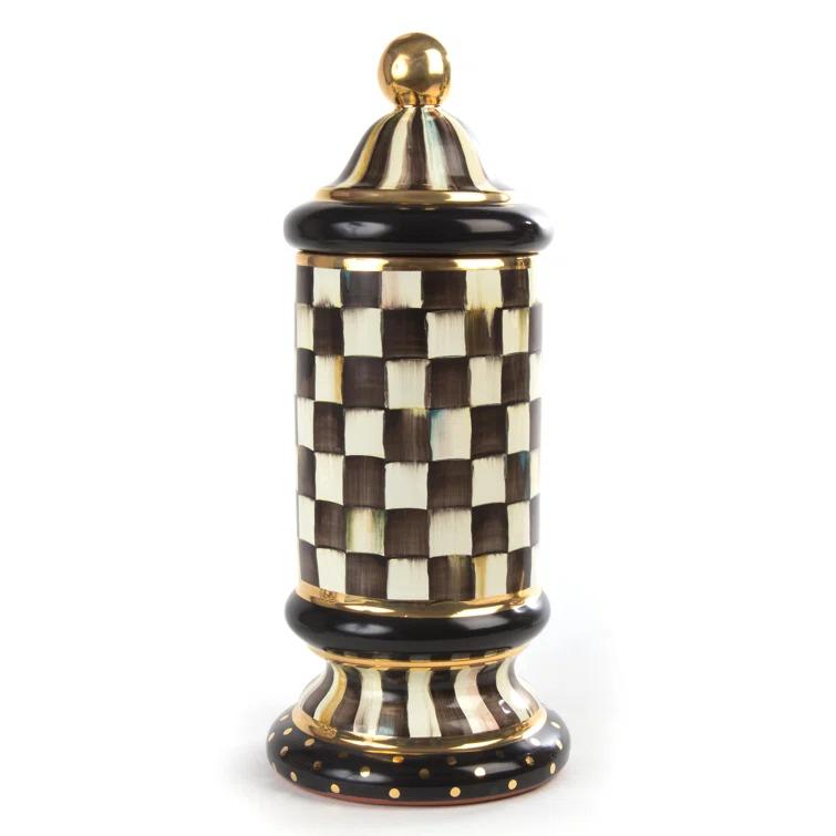 MacKenzie-Childs Courtly Check® Column Canister