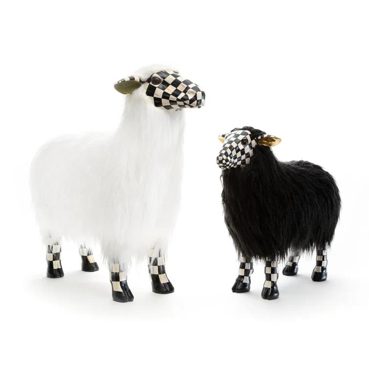 MacKenzie-Childs Courtly Check® Black Sheep - Small Figurine