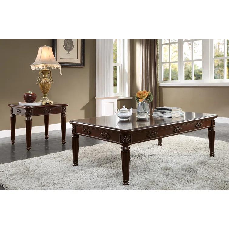 Caudillo Solid Wood Top End Table