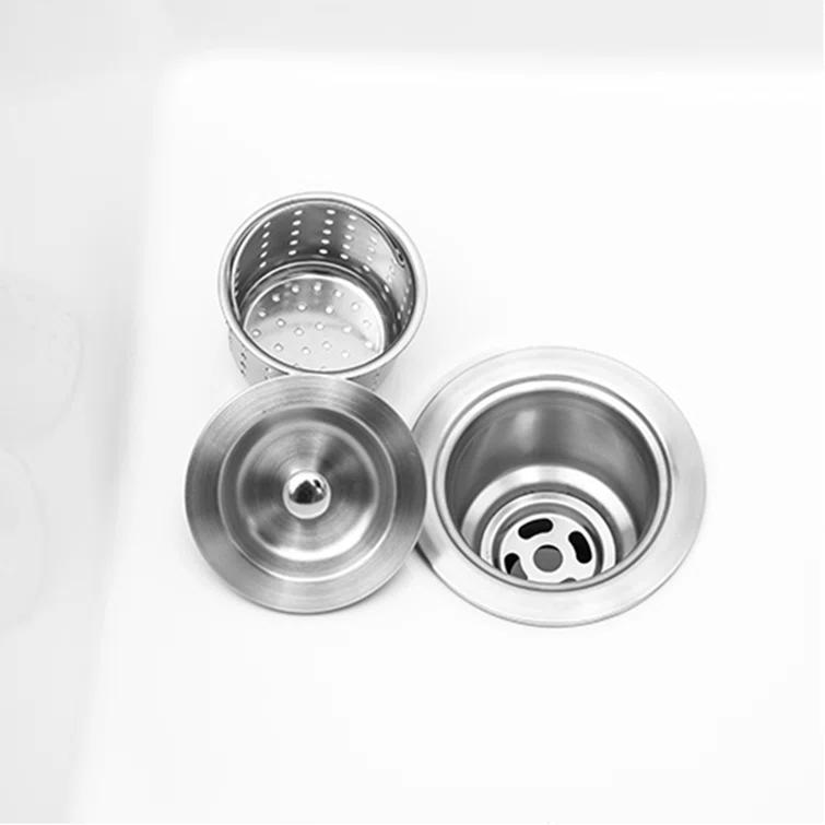 Sinber 33" Undermount Double Bowl Workstation Kitchen Sink with 304 Stainless Steel
