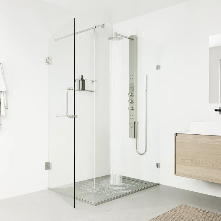 Sutton 58" H X 4" W EZDivert™ 4-Jet Shower System with Hand Shower Wand and Adjustable Shower Head