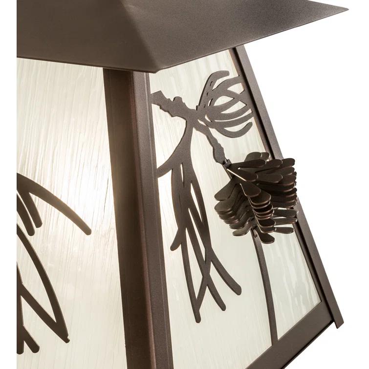 Rustic Lodge Steel Armed Sconce