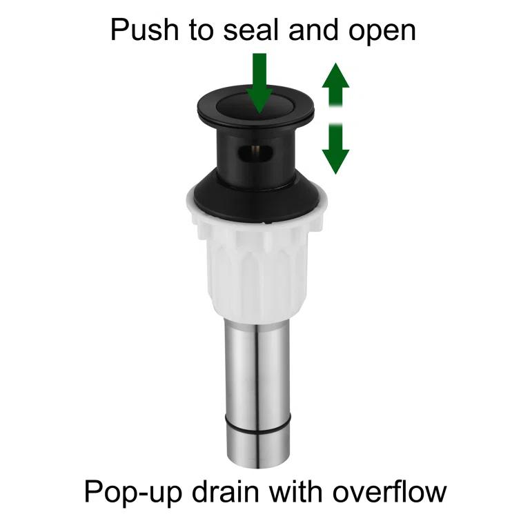 Widespread 2-handle Bathroom Faucet with Drain Assembly