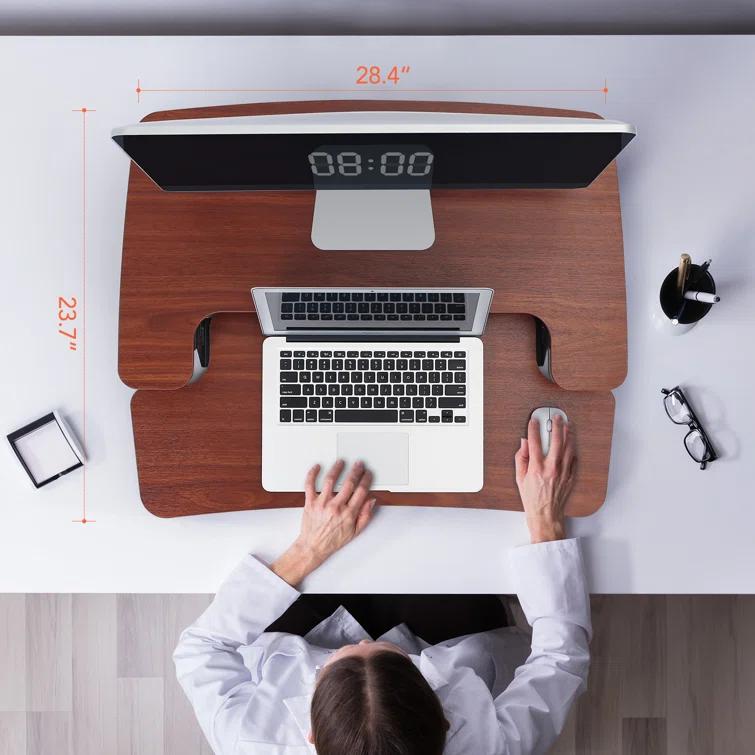 FlexiSpot Desk Converter with Removable Keyboard Tray