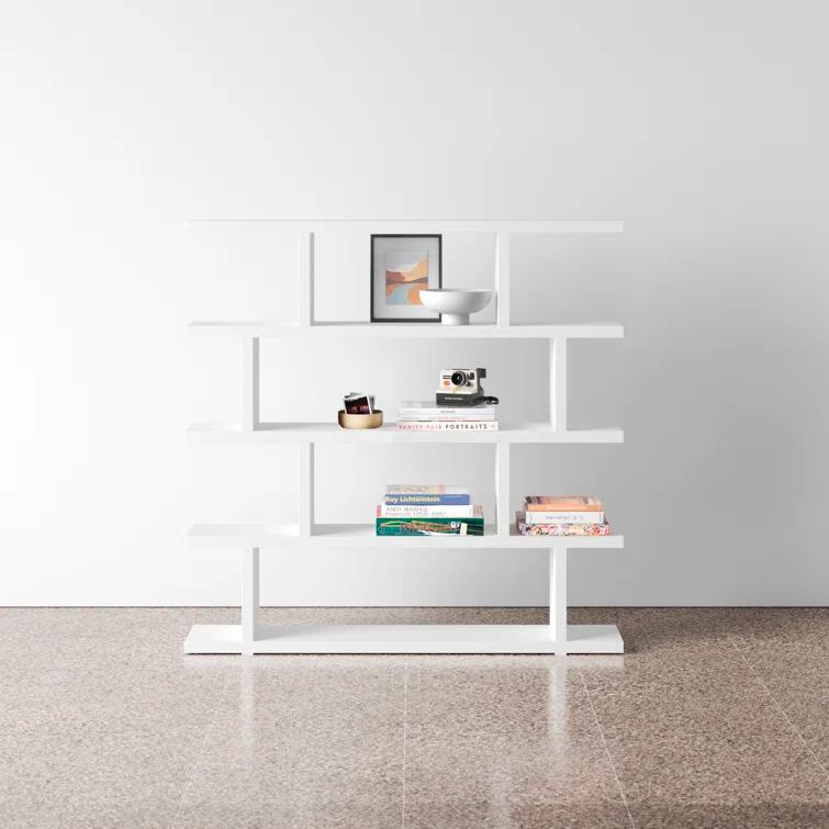 Modern Staggered Bookshelf (63")