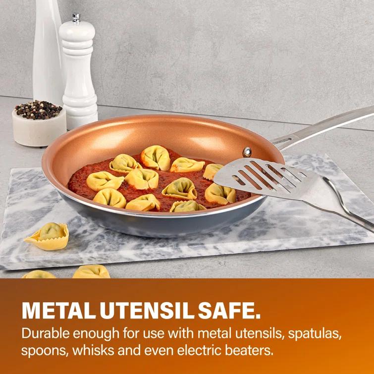 Gotham Steel 20 Piece Nonstick Cookware and Bakeware Set, Stay Cool Handles, Oven & Dishwasher Safe