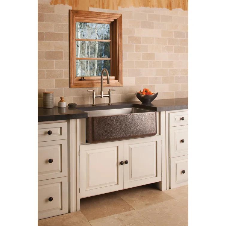 Modern Bridge Kitchen Faucet with Pull-out Spray in Polished Nickel