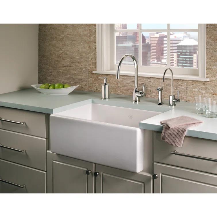 Perrin & Rowe Holborn Kitchen Faucet With Side Spray U.4846LS-PN-2