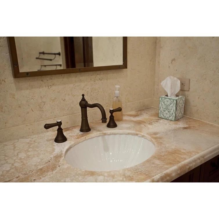 Georgian Era Widespread Lavatory Faucet with Column Spout