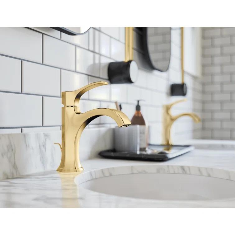 Locarno Single Hole Bathroom Faucet with Drain Assembly