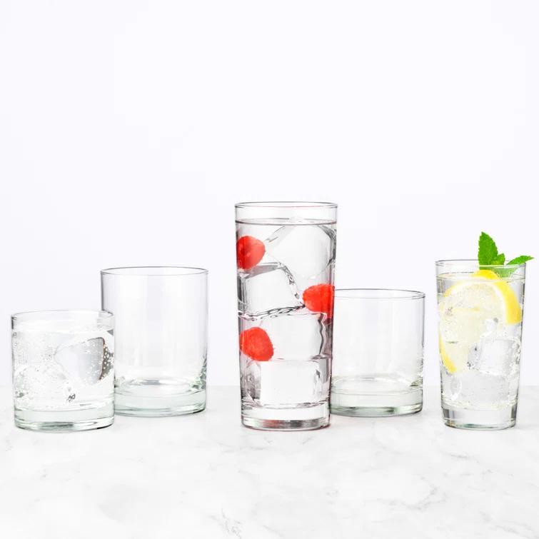 Heavy Base 8 oz. Highball Glassware Set (Set of 24)