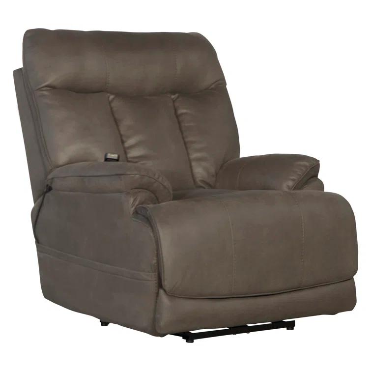 Anders Power Lay Flat Recliner w/ Adjustable Headrest & Lumbar, Heat & Massage & Extension Footrest
