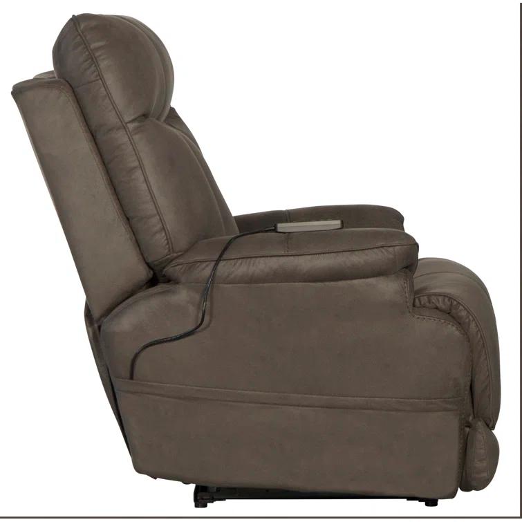 Anders Power Lay Flat Recliner w/ Adjustable Headrest & Lumbar, Heat & Massage & Extension Footrest