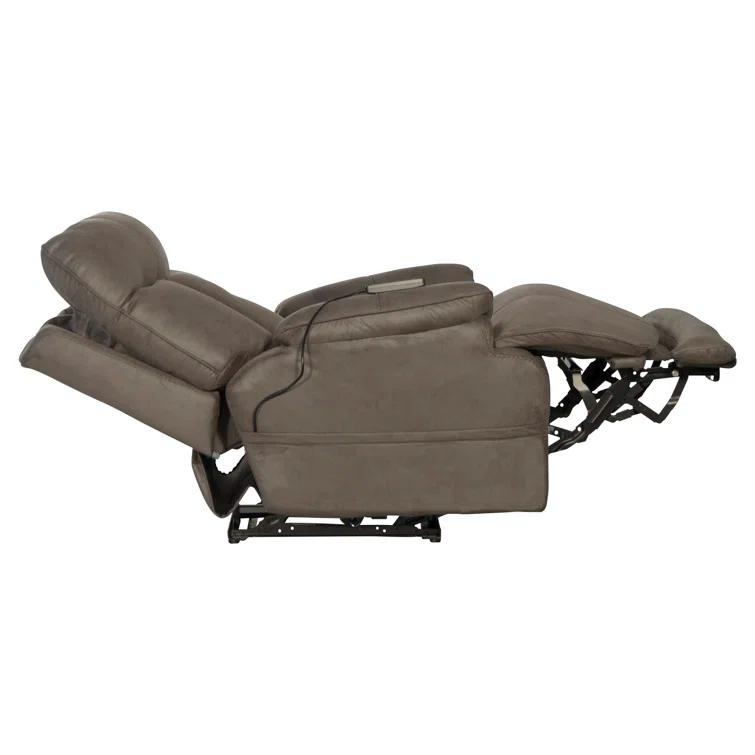 Anders Power Lay Flat Recliner w/ Adjustable Headrest & Lumbar, Heat & Massage & Extension Footrest