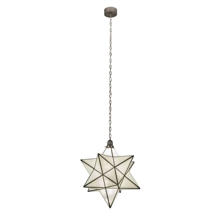 Moravian 1 - Light Brushed Nickel LED Unique/Statement Pendant