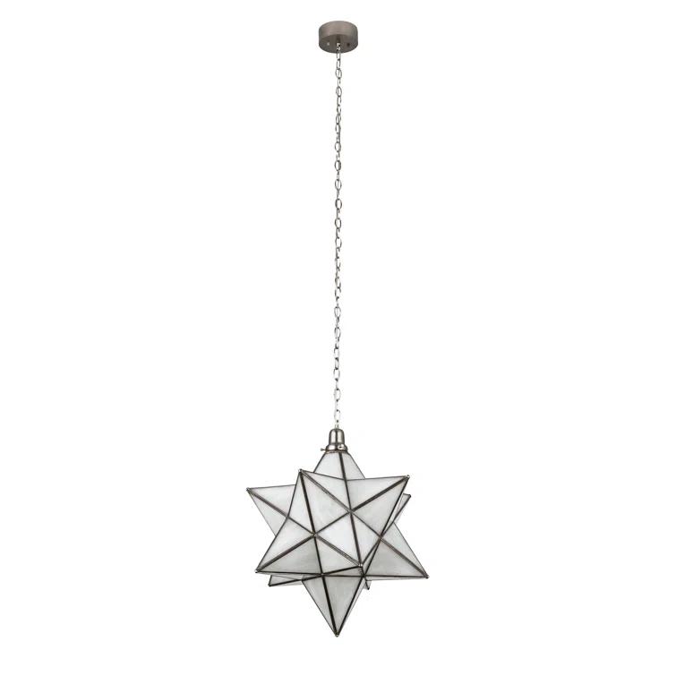 Moravian 1 - Light Brushed Nickel LED Unique/Statement Pendant
