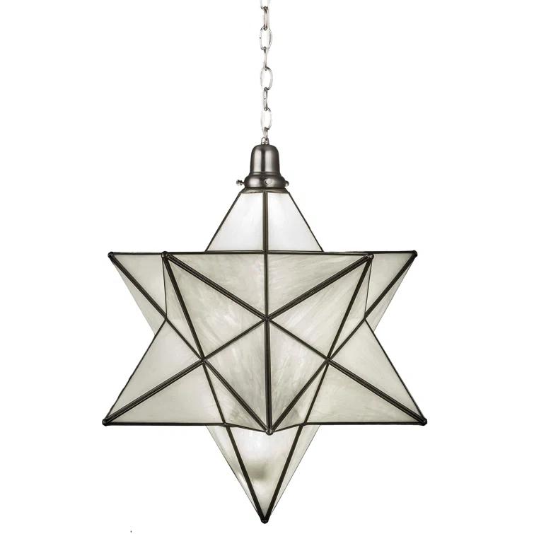 Moravian 1 - Light Brushed Nickel LED Unique/Statement Pendant