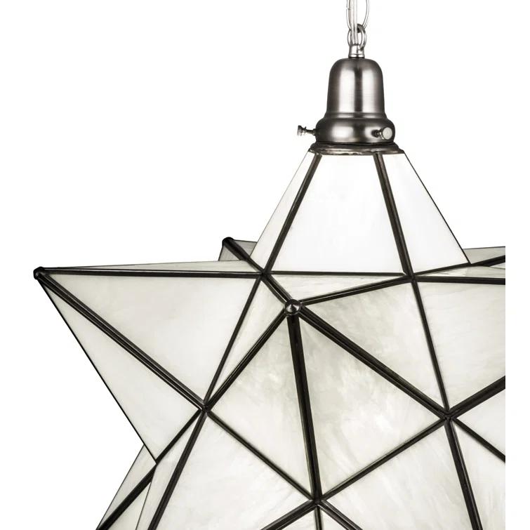 Moravian 1 - Light Brushed Nickel LED Unique/Statement Pendant