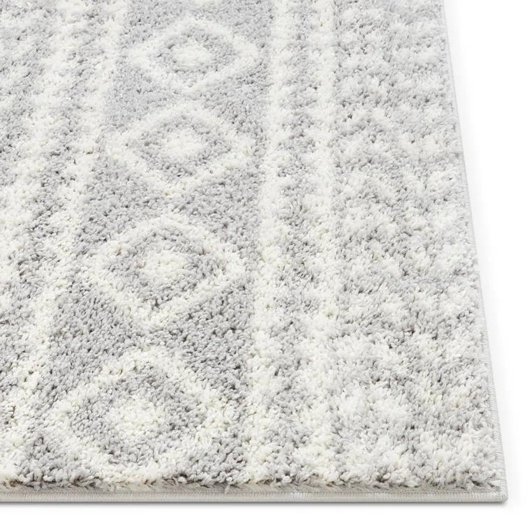 Marandia Geometric Gray Area Rug