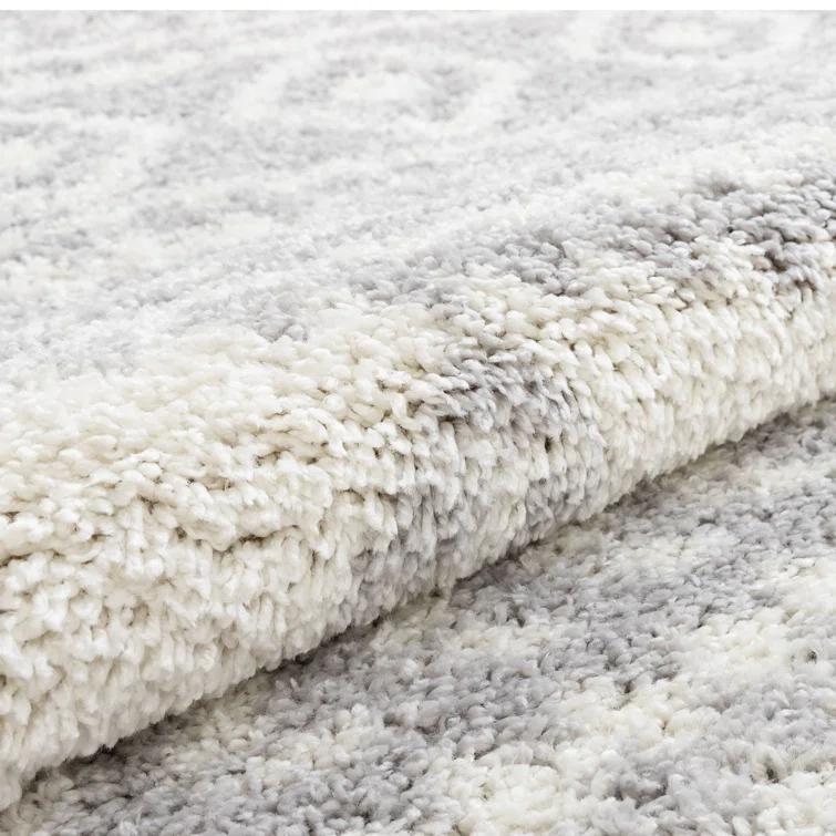 Marandia Geometric Gray Area Rug