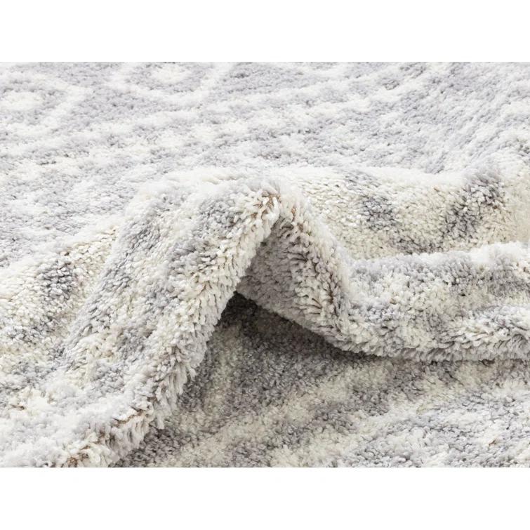 Marandia Geometric Gray Area Rug