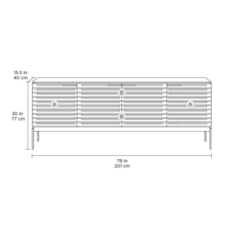 Corridor 79'' Media Console